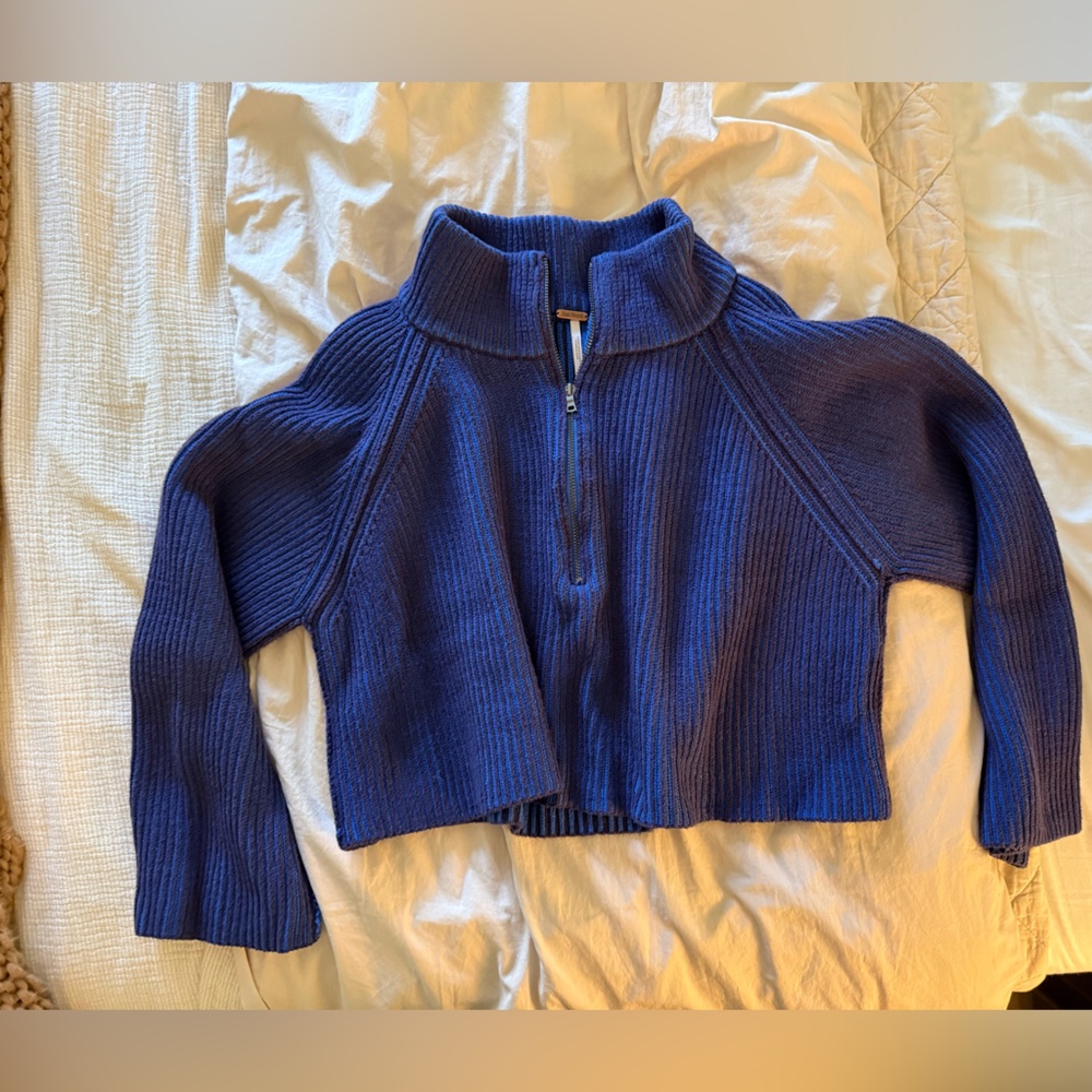 Free People Greta Half Zip, XS